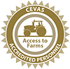 Access to farms trained personnel