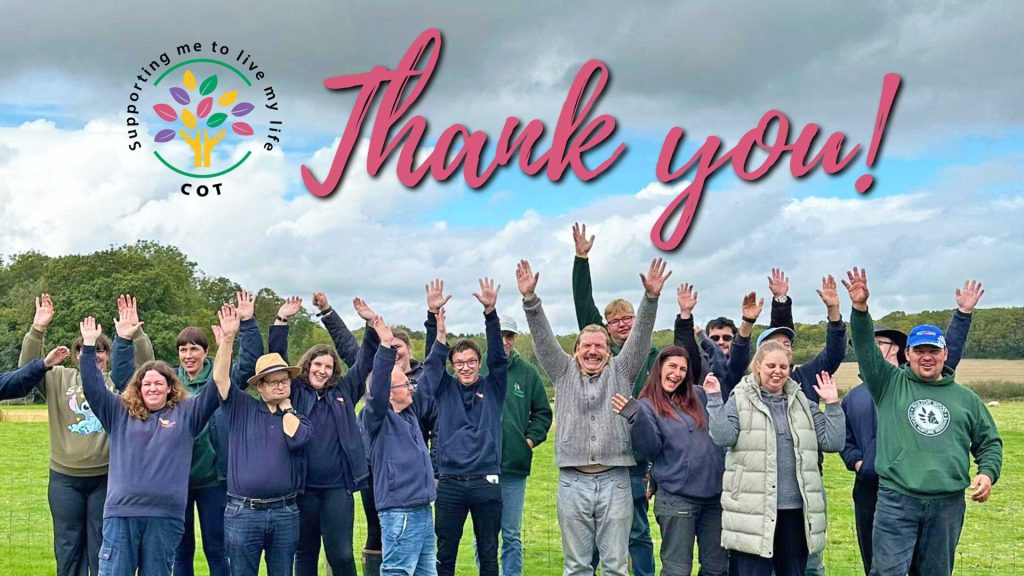 Thank you image of the farm team