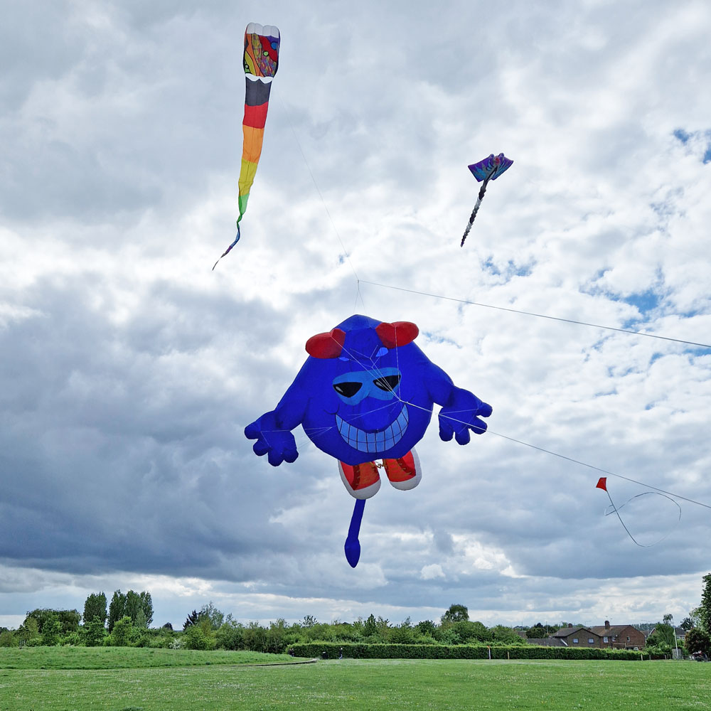 Kent kite flyers blue meanie kite