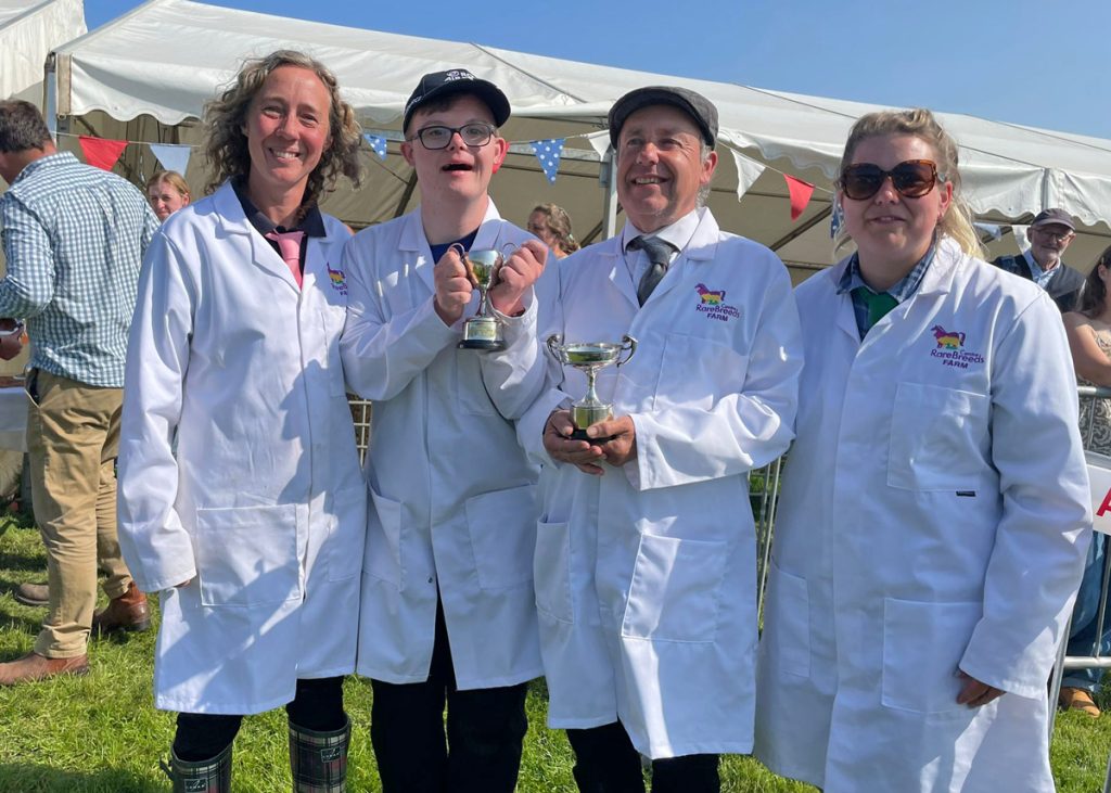 Farm life skills award winners from the agricultural show