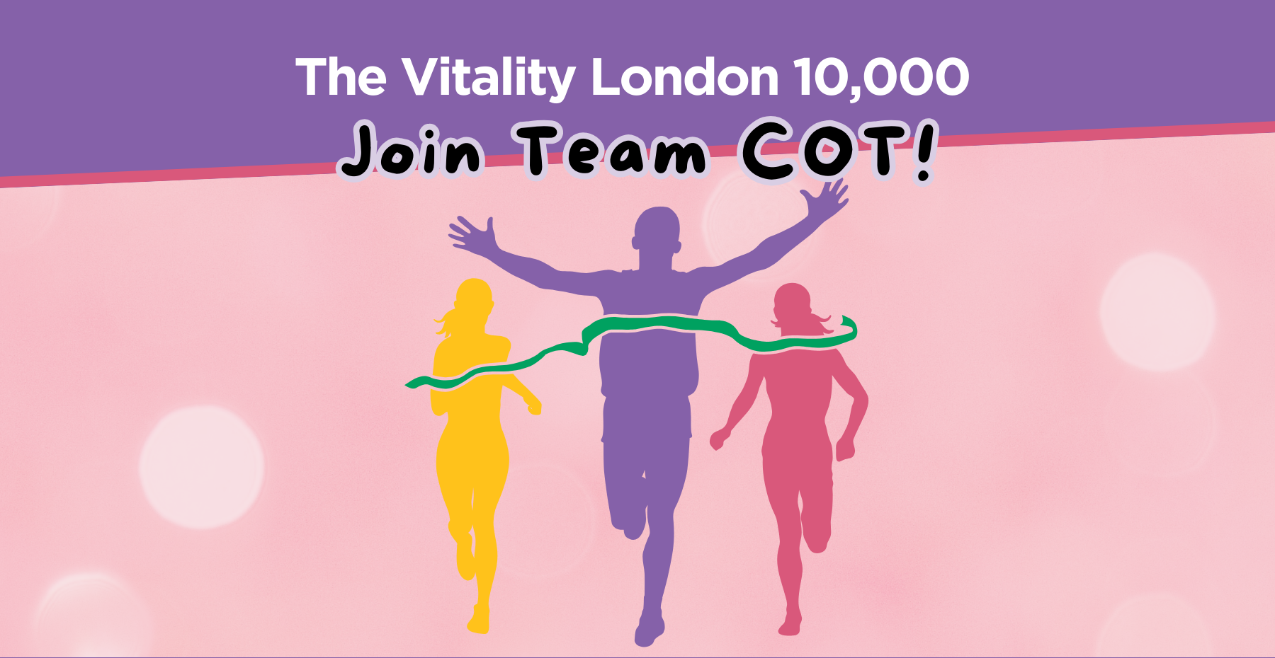 Graphic showing people running in the London Vitality race