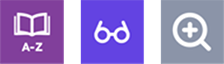 Reading aids icons