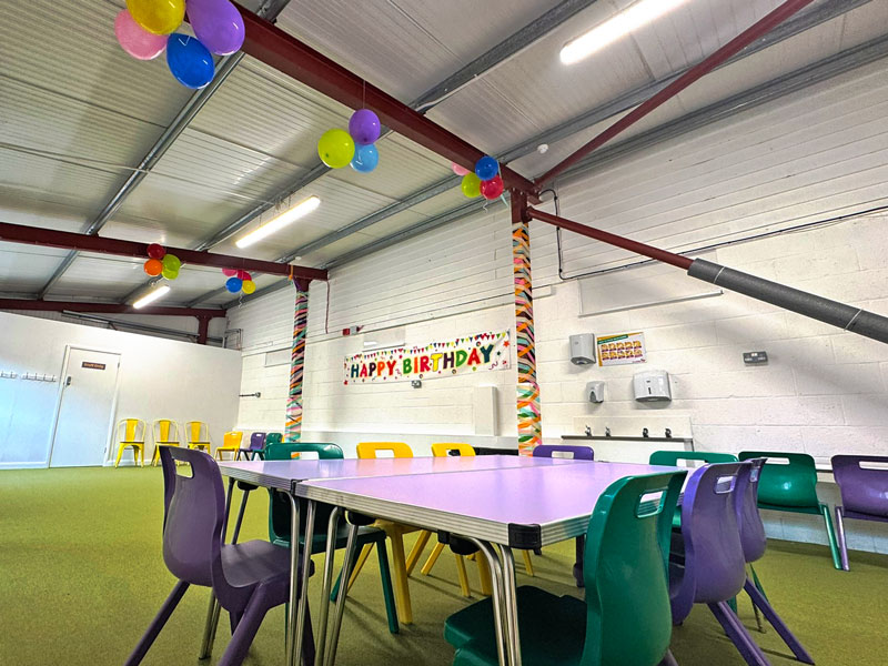 Picture of the party room on the farm