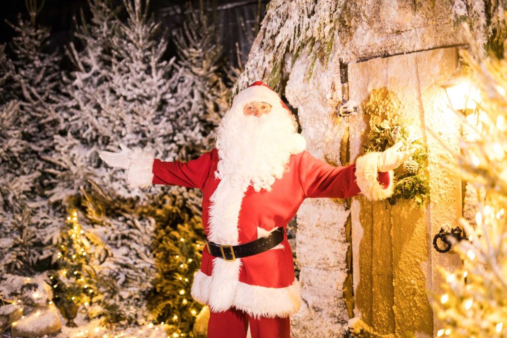 Santa in Santa's grotto